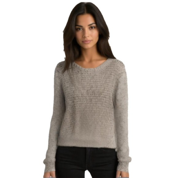 Madison Lilly black white long sleeve chunky knitted holiday sweater size medium - Picture 3 of 11